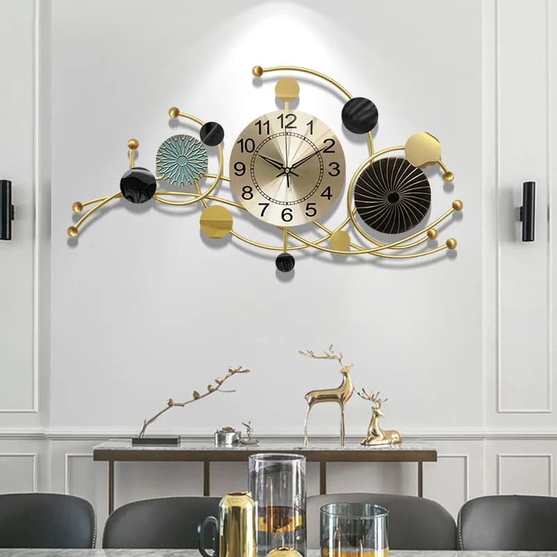 Design Silent Wall Clocks Minimalist Cute Nordic Restaurant Luxury Art Mural Wall Watch Modern Reloj De Pared Home Decoration