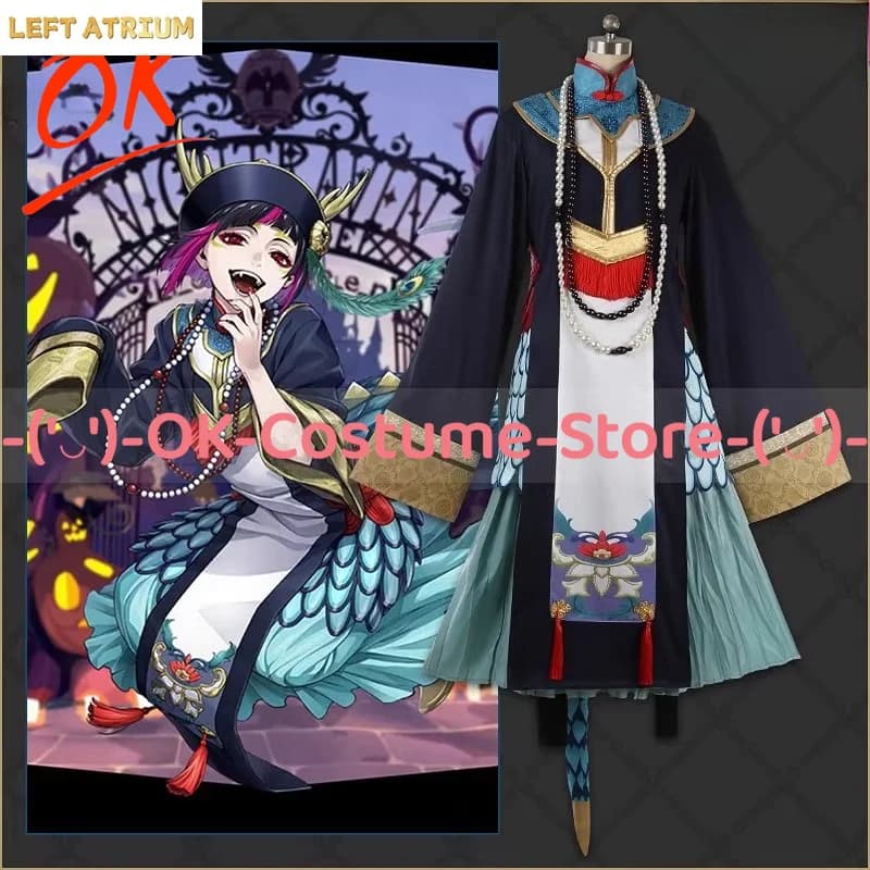 [Customized Size] Twisted Wonderland Diasomnia Silver Lilia Sebek Malleus Cosplay Costume Hat Horn Twst Halloween Scary Dress