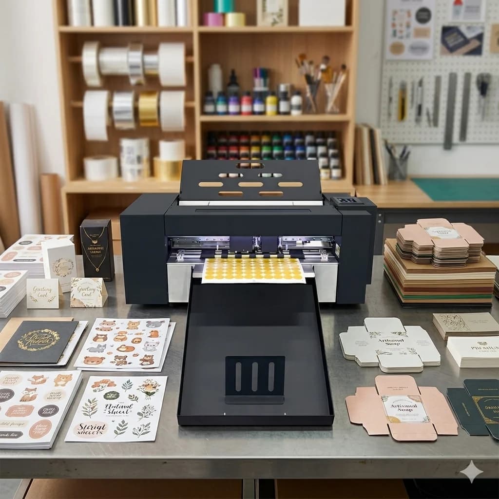 Taglierina Automatica per Etichette ZD480 Ultra con Alimentazione a Fogli, Plotter Digitale A3 A4 per Taglio Adesivi con Telecamera CCD per Decalcomanie in Vinile