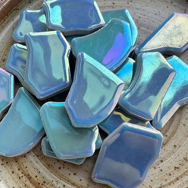 100g Porcelain DIY irregular Phantom color Mosaic Tiles Craft Ceramic Making Materials hobby pieces bulk on Taobao 97
