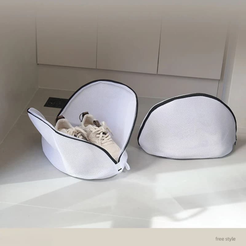 Mesh Shoe Washing Bags with Zipper Laundry Organizer for Sneakers, Running Shoes Socks Breathable Protective Storage for Travel