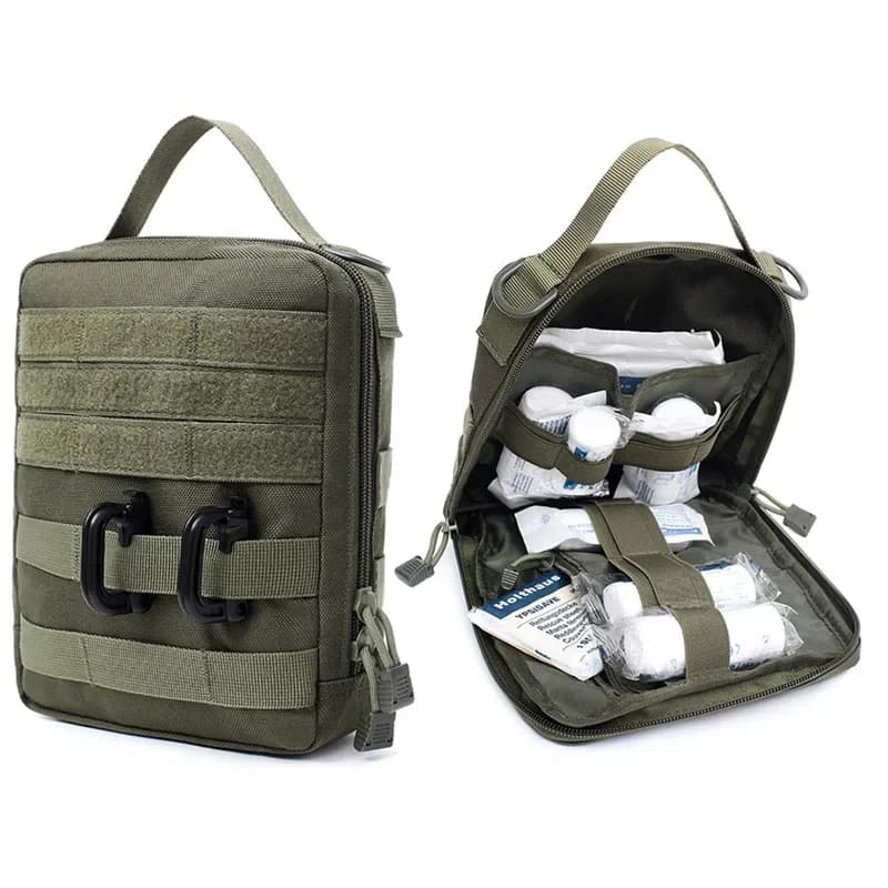 Borsa Tattica Molle EDC Kit di Pronto Soccorso Borsa Medica Gilet Zaino Kit di Accessori per Sopravvivenza Caccia Emergenza