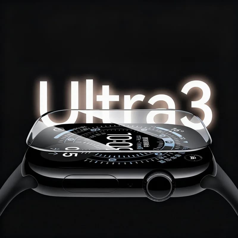 Proteggi schermo per Apple Watch Ultra 3 49mm Installazione con allineamento automatico impermeabile Pellicola completa in vetro temperato iWatch Ultra 2 49