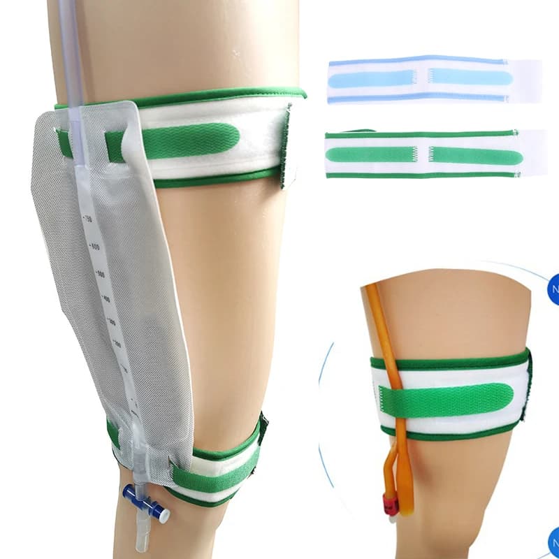 1 pz stable catetere fixer comfortable elastic outer durable urine bag support leg fastening strap fastener