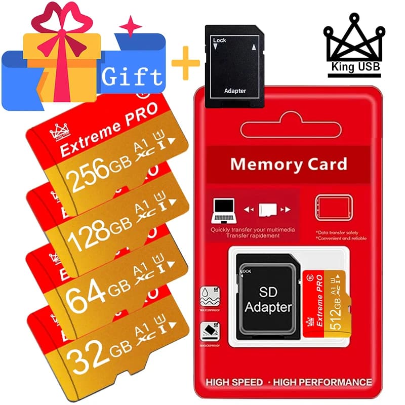 512GB Micro SD Card Smart Device Performance Grade Large Capacity SDXC Flash Memory A1 U3 4K High-Speed for Smartphone Tablet PC
