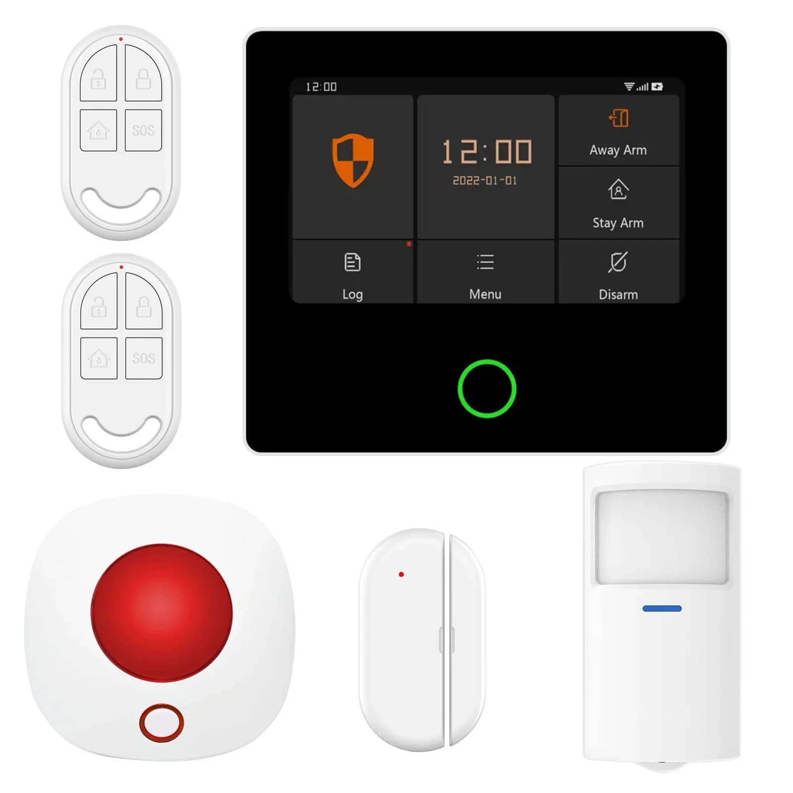 2025 CPVAN Sistema di sicurezza domestica touch screen da 4,3 pollici Allarme wireless WiFi per tutta la casa con accesso alla porta di rete GSM