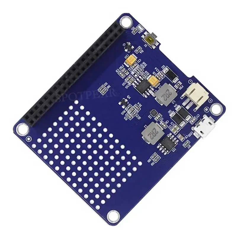 HAT lithium battery module for UPS Raspberry Pi 4/ Pi 5 continuity group