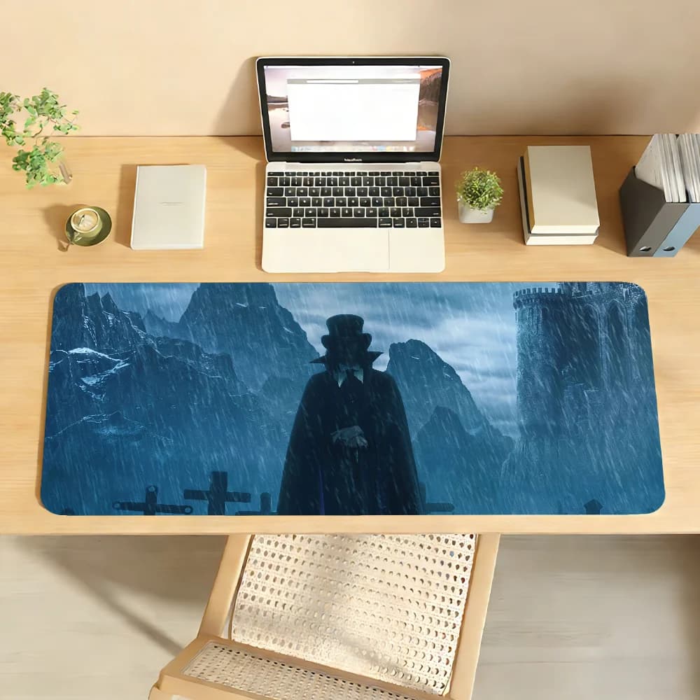 Tappetino per Mouse D-Dracula 2025, Antiscivolo con Bordo Bloccato, Accessorio per PC e Laptop, Tappeto XXL in Gomma per Ufficio e Gaming