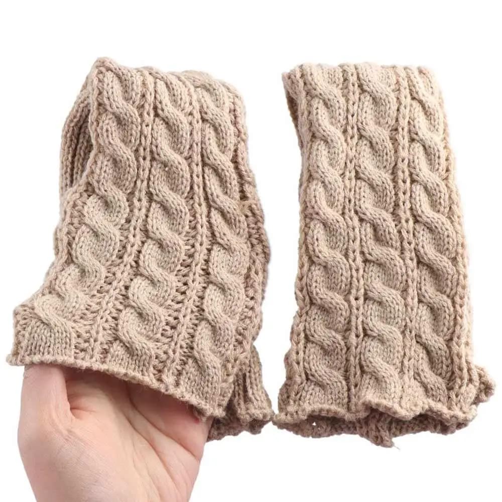 Japanese Style Children's Twist Leg Warmers Harajuku Balletcore Knitted Leg Cover Long Stockings Pile Socks Leg Socks Children's