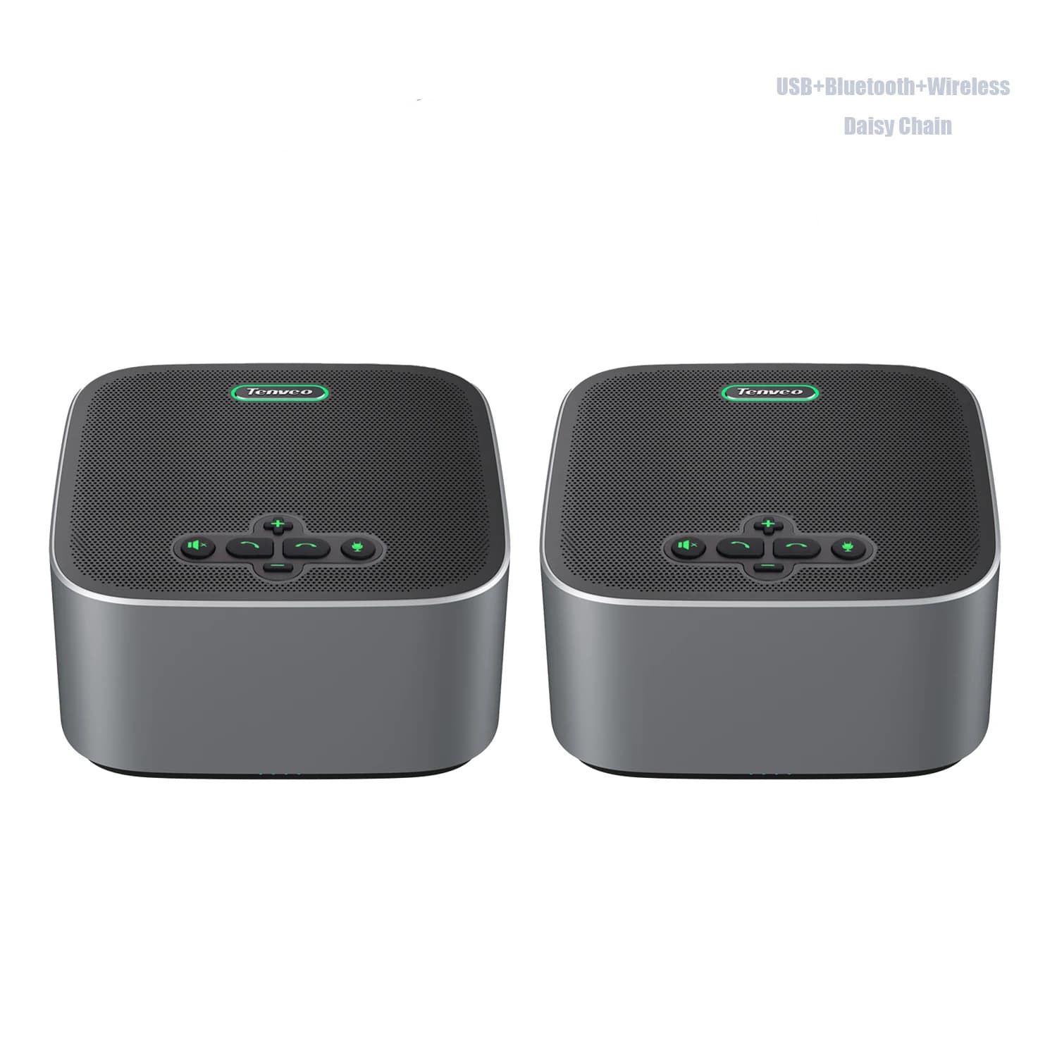 Sistema di Conferenza Audio Rocware Desktop 360 con Microfono Array POE USB, 16 Pezzi in Cascata, Rilevamento Voce 6m, Funzione Votazione