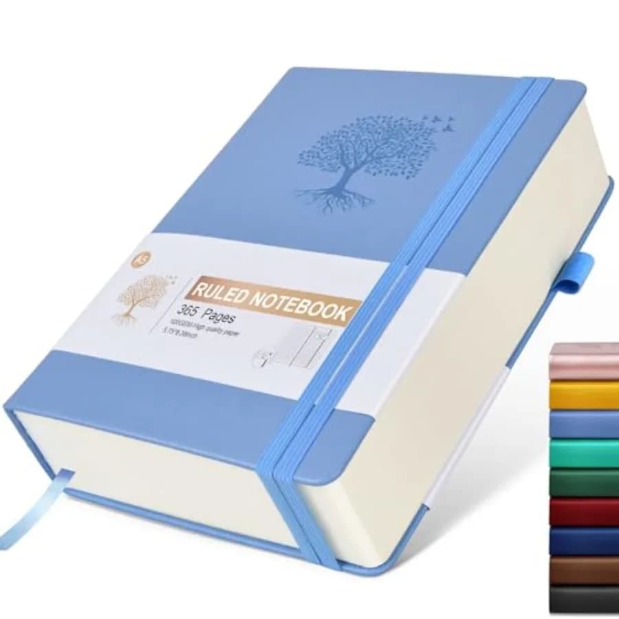 Journal Notebook -365 Pages Thick Journals for Writing College Ruled Notebook, Hardcover Leather Journal for Women Men, Daily J