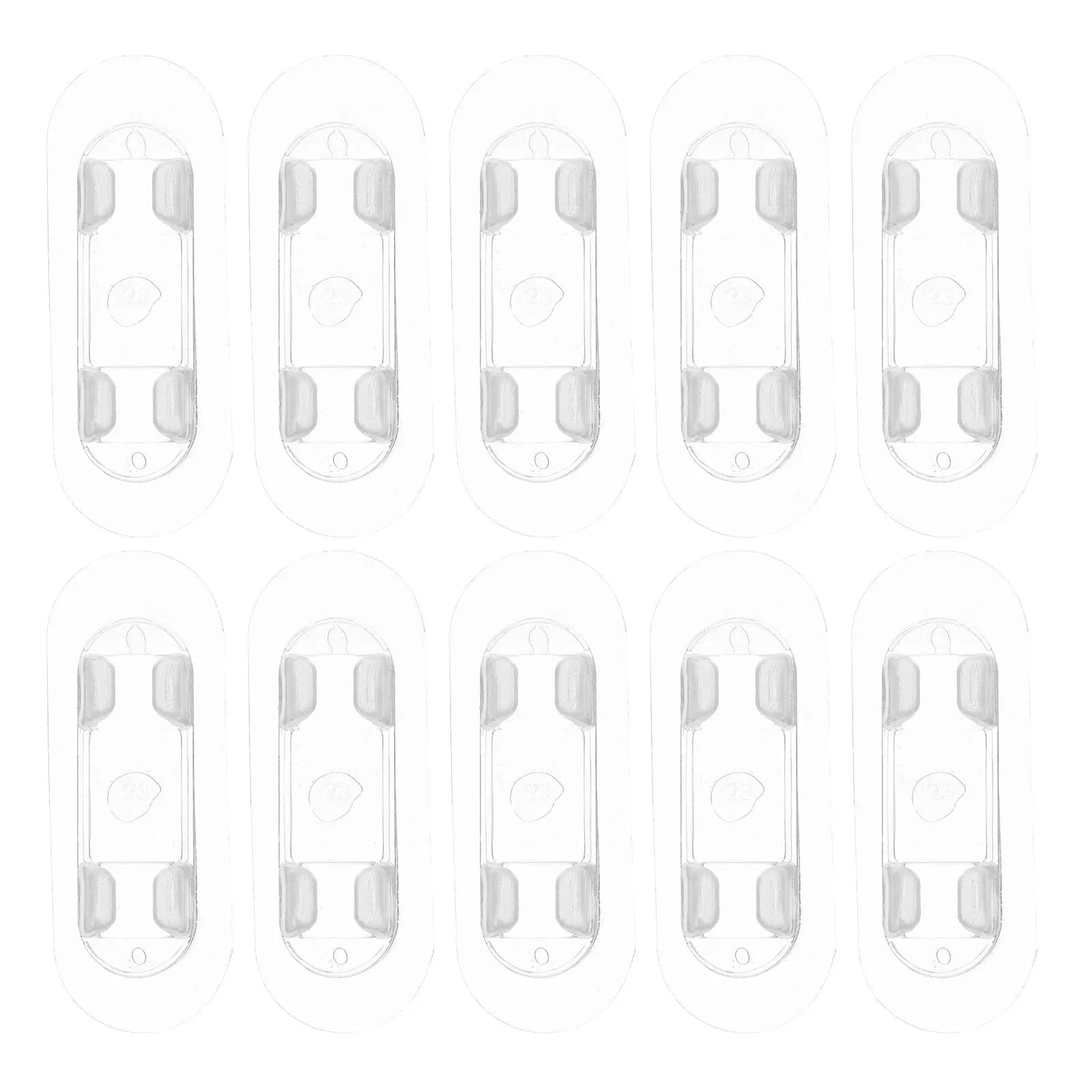 30 Pezzi Clip Autoadesive Trasparenti per Cavi, Organizzatori per Fili da Scrivania, Parete, Auto, Casa, Ufficio, Gestione Cavi di Prolunga, Fissaggio Adesivo