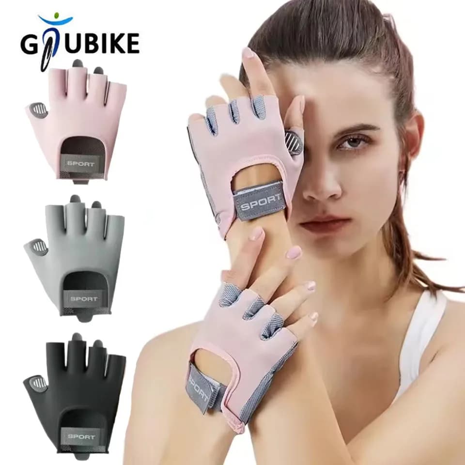 GTUBIKE 1 pair of gym gloves for bodybuilding, fitness, sports, weight lifting, exercises, anti-slip gloves for yoga gloves