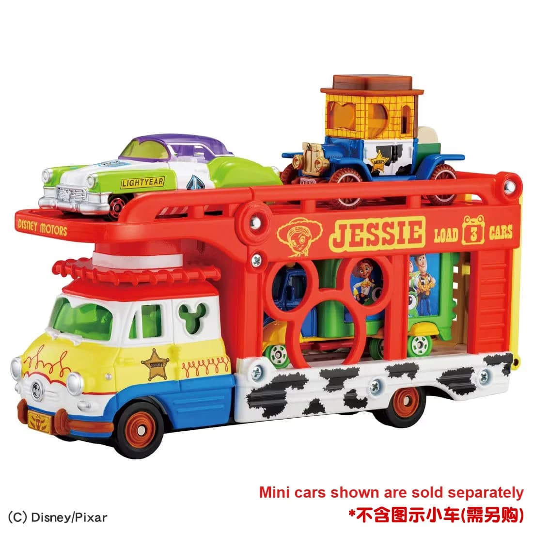 In Stock Original TOMY Disney Toy Story Jessie Partner Transporter 092766 Diecast Alloy Vehicle Model Collectible Gift Toy