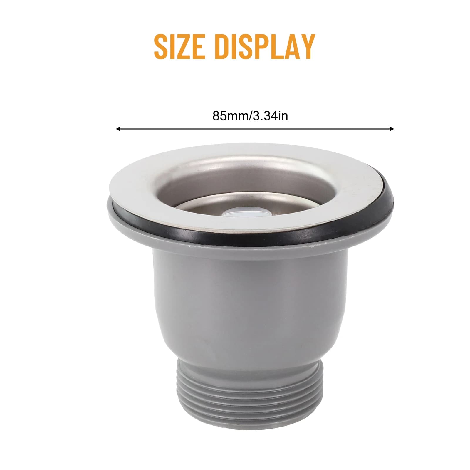 Cestello lavello filtro casa apertura moderna 60mm sostituzione argento acciaio inossidabile rifiuti 85mm accessori flangia