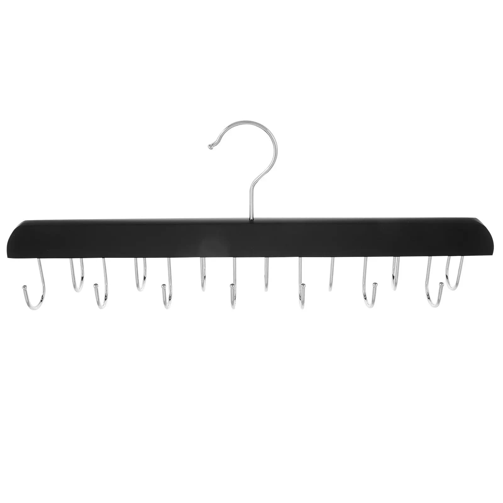 Multi-shoeing wooden hanger for jeans, durable space saving organizer for pants, wardrobe hangers