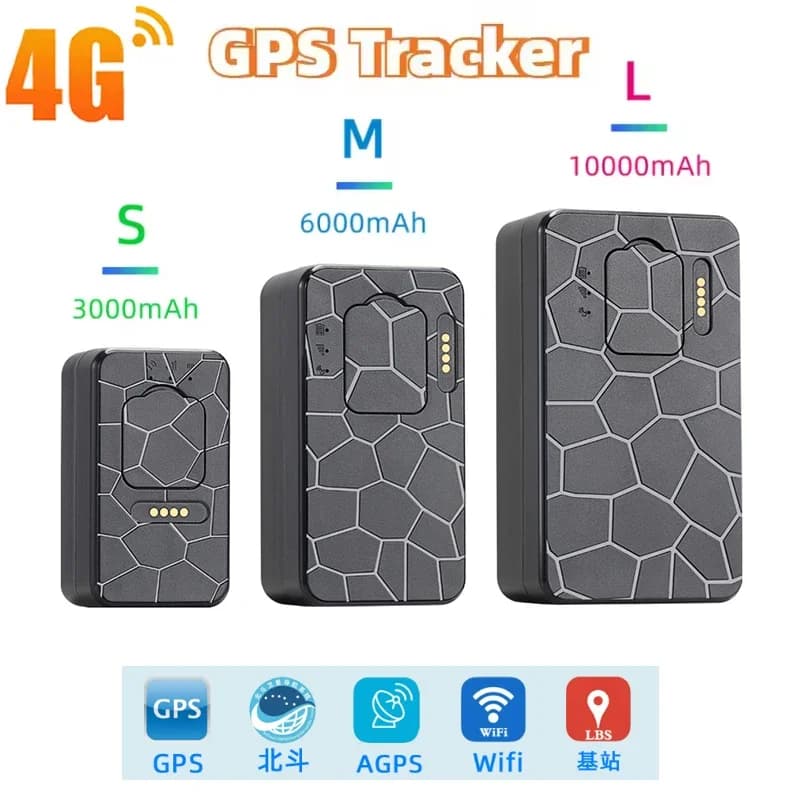 Localizzatore GPS per Auto 4G, Dispositivo di Tracciamento GPS+AGPS+Wifi+BDS+LBS, Mini Tracker GPS 10000mAh con Magnete, Localizzatori GPS per Auto con App Gratuita