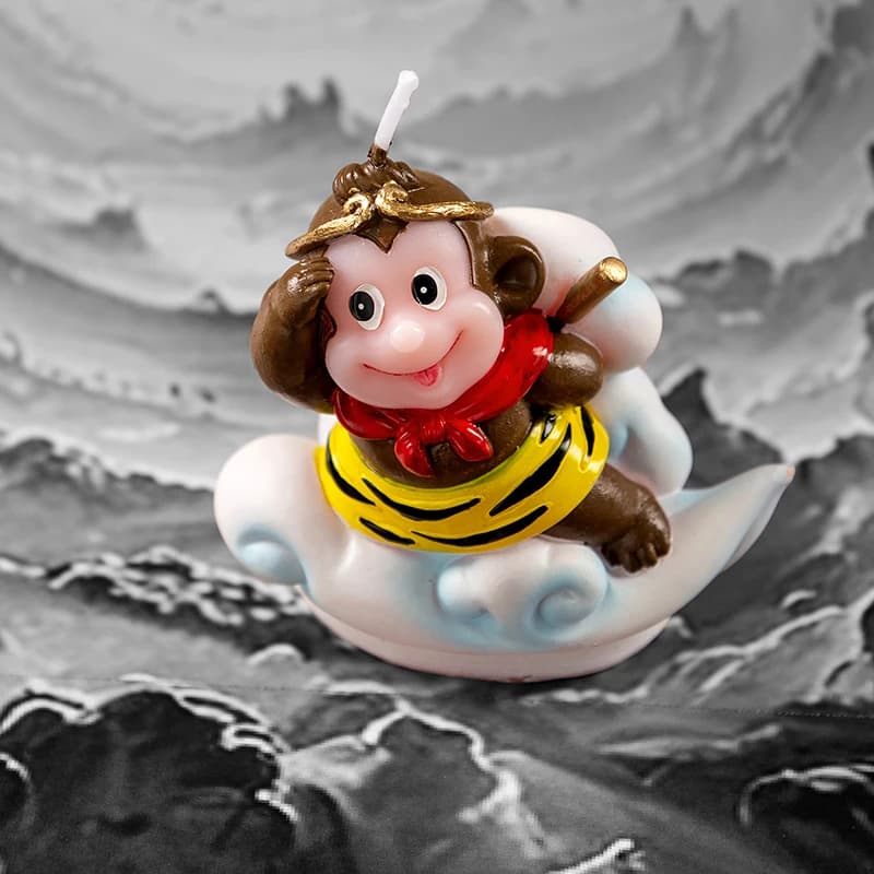 Charming birthday candle decoration for bakery Monkey King Sun Wukong