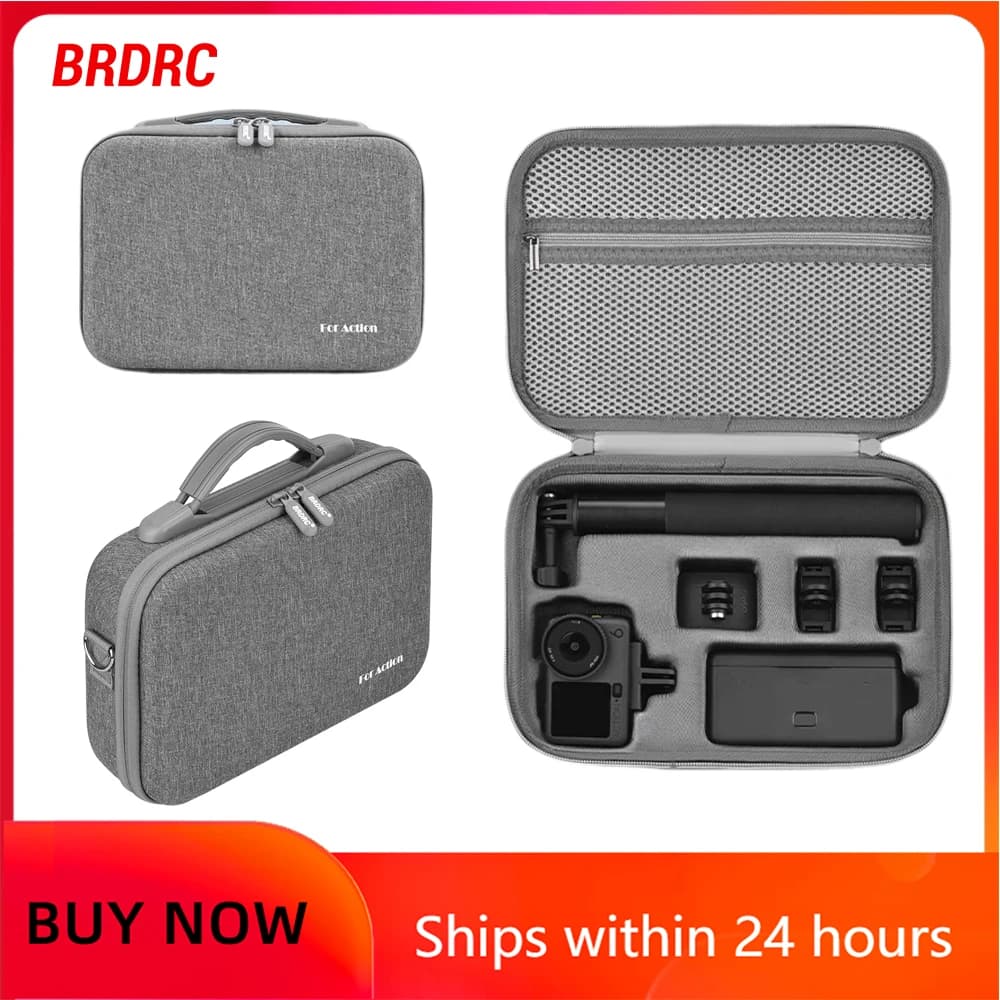 Custodia Protettiva Portatile BRDRC Action 6 per DJI Action 5 Pro/Osmo Action 4 e Accessori