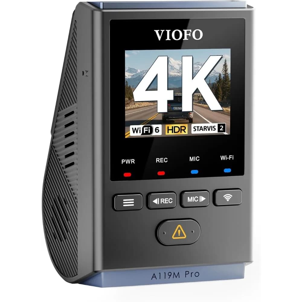 A119M Pro 4K HDR MINI Dash Cam, STARVIS 2 IMX678 Sensor, Front Dash Camera for Cars Wi-Fi 6 Quad-Mode GPS, Voice Control