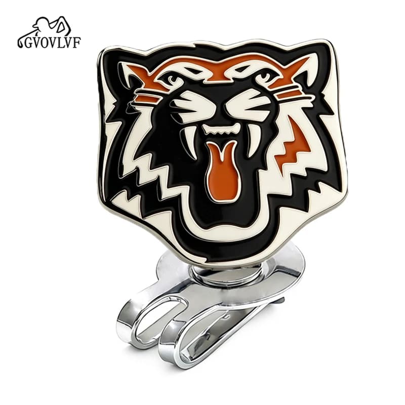 Golf Orange Tiger Hat Clip Magnetic Design Ball Mark Golf Green Mark Golf Player Gift Ball Position Logo