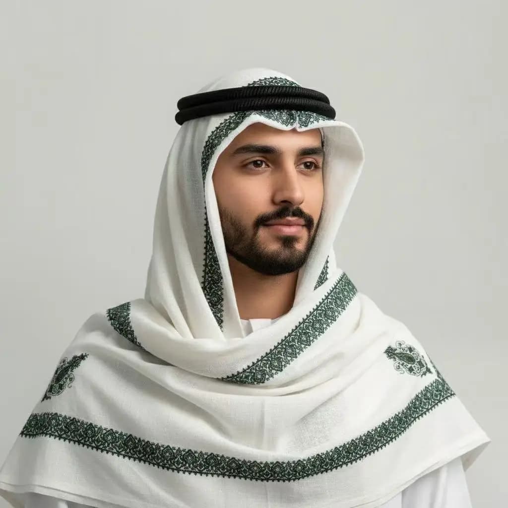 Muslim scarf, Scarf, Male's Hairband, Abaya, Islamic Hijab, Festool, Saudi Arabian Turbante, Jewish Turbante, Accessories Galatasaray 05488