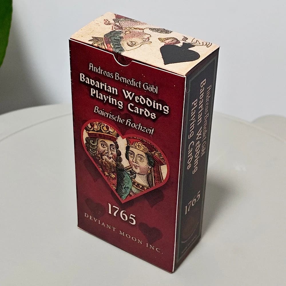 1765 Carte da Gioco Tarocchi Bavarezi 12*6cm Mazzo Completo di 78 Carte su Cartoncino a Doppia Goffratura