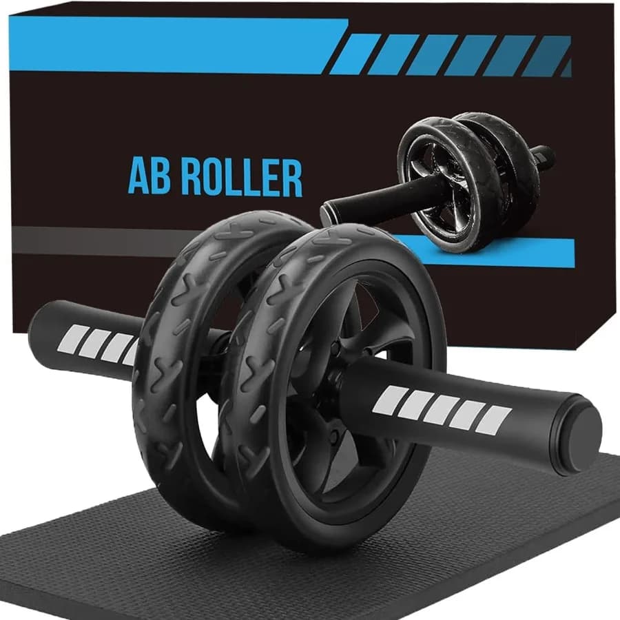 Wheel for Abdominal, Core Training Home Gym Equipment, Silent Wheels with Knee Support, Wheel for Fitness and Abdominal Training