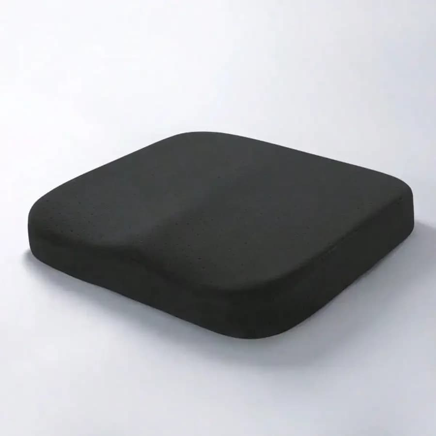 1pc Thickened 4D Memory Foam Cushion - Ultra Soft Ergonomic Lumbar Support Pillow, Breathable Office Chair Car Seat Cushion For Home/Office Use, Memory Foam Seat Pad, Polyester Fiber Cover, Comfortable Home Seating, Ergonomic Design, High Density Foam