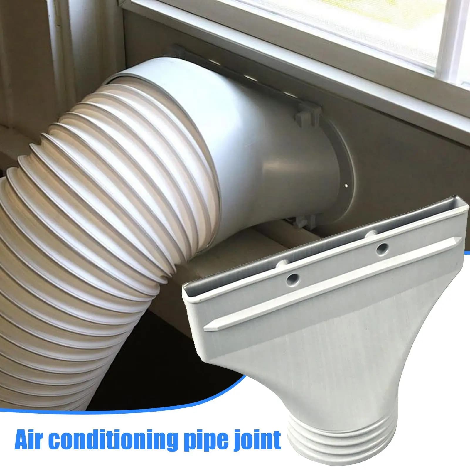 Flat Mouth Joint Exhaust Duct Portable Mobile Air Conditioner Window Duct Pipe Hose Interface Connector Flat Nozzle