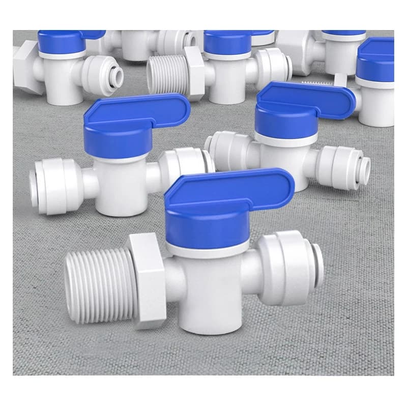 1/4 "3/8" 1/2 "maschio femmina filettatura valvola a sfera RO controlavaggio raccordo interruttore connettore rapido filtro acqua parti ad osmosi inversa