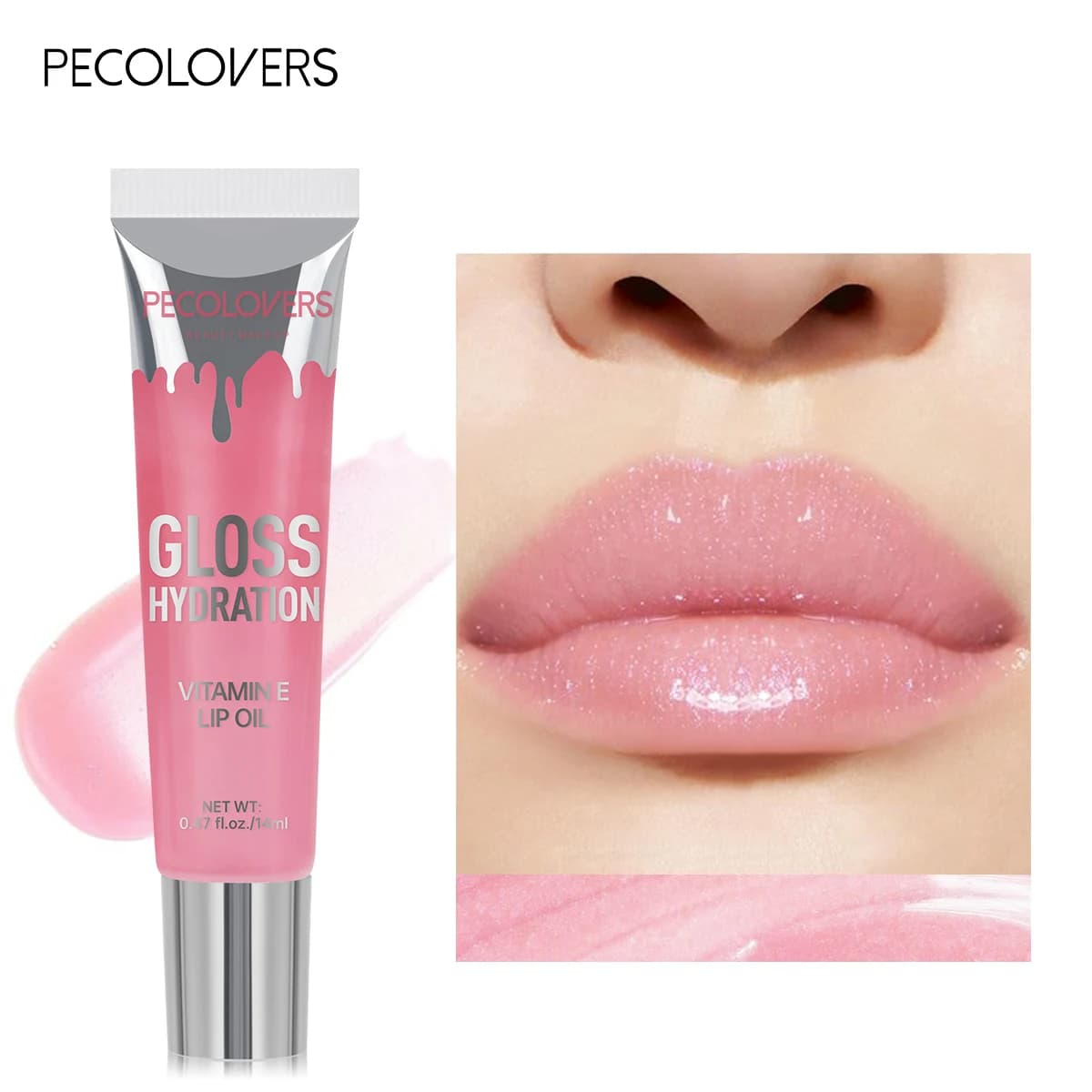 1 Pc Water Glossy Mirror Jelly Lip Gloss Moisturizing Lips Shine Delicately Brightening Lip Color