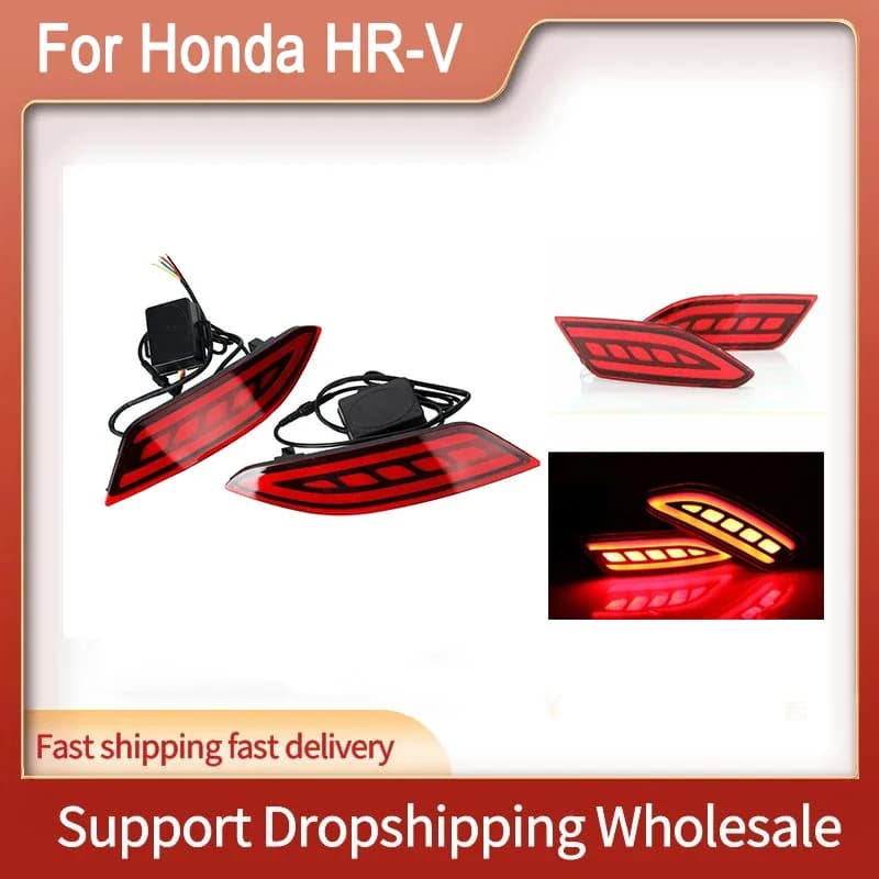 1set per Honda HRV HR-V 2014-2018 LED DRL riflettore LED fendinebbia posteriore luci paraurti luce freno segnale di svolta