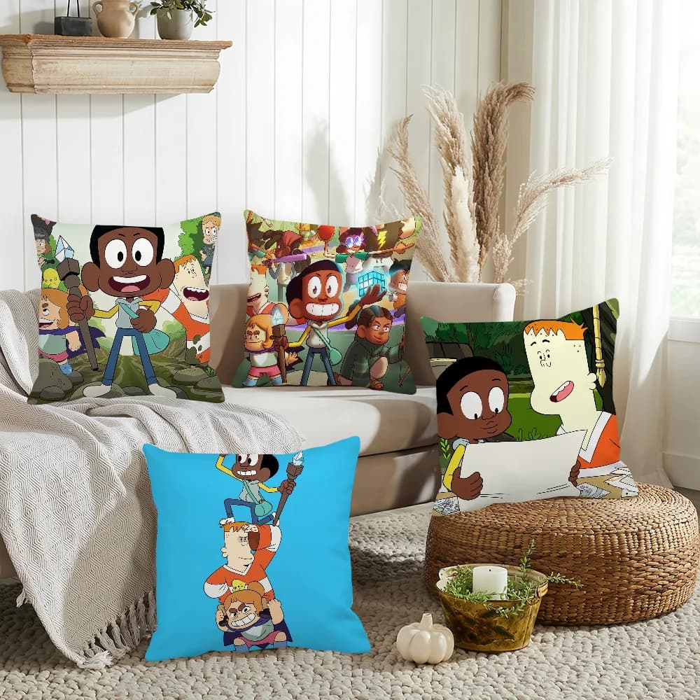 Anime Craig of the Creek Federa per cuscino Decorazione per la casa Fodera per cuscino adatta per ufficio, divano, camera da letto, auto