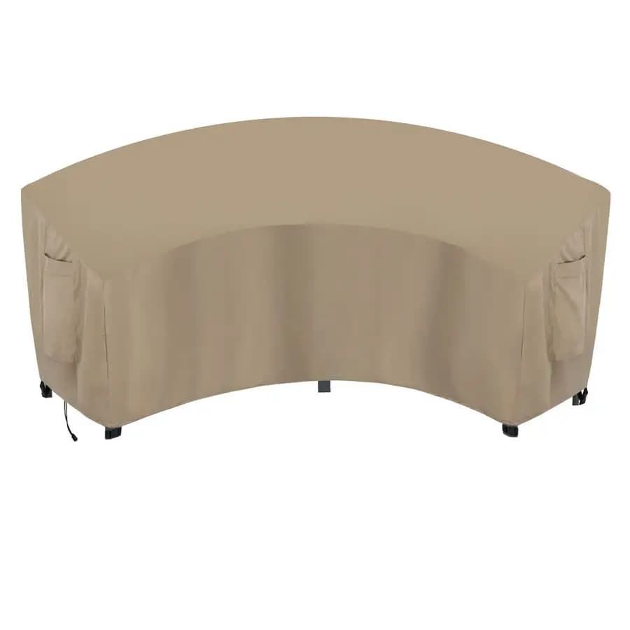 Waterproof Cover Curve for Outdoor Sectional Sofa, UV and Wind resistant, for Terrace, Meadow and Garden, Robusta