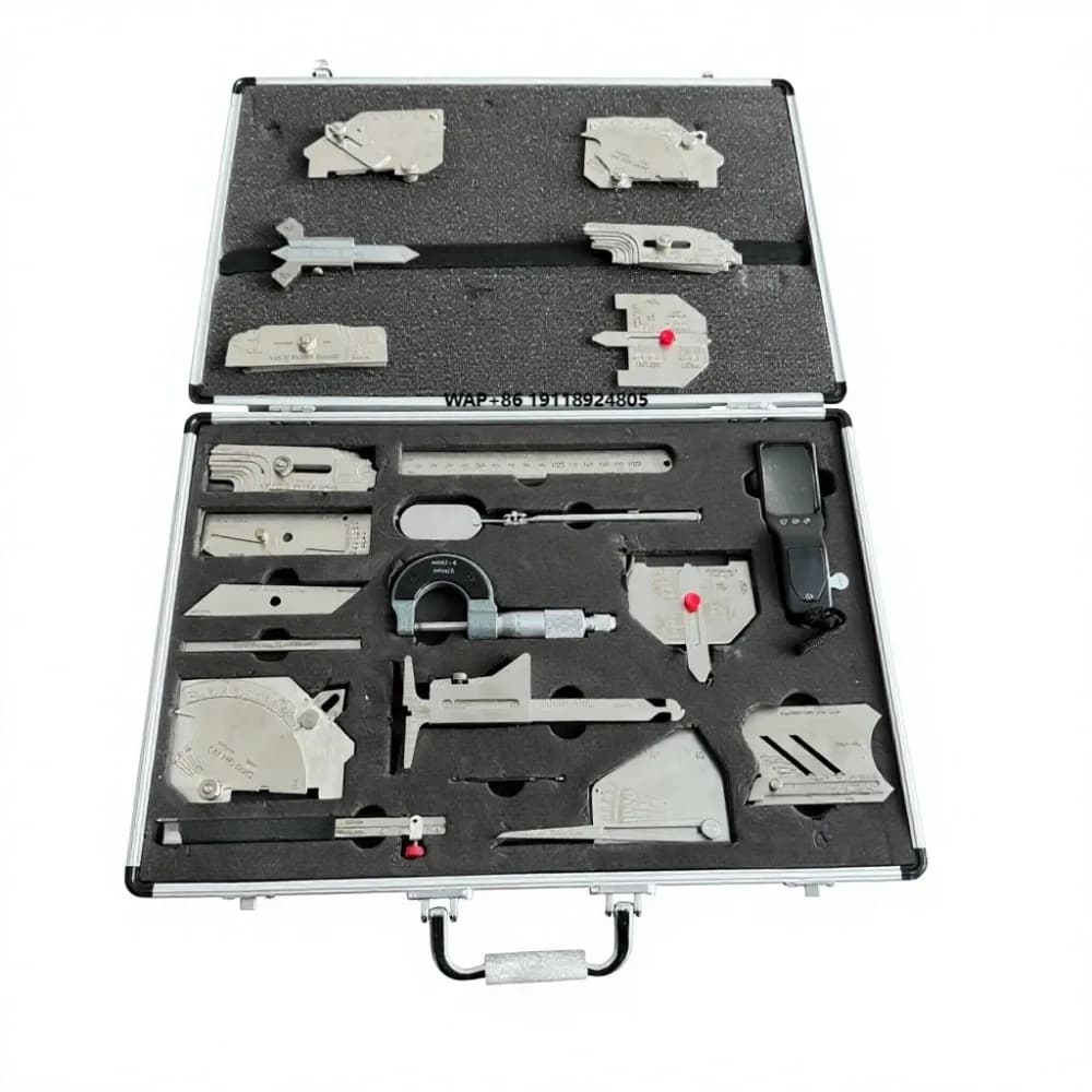 Strumenti di Test, Direttamente dalla Fabbrica, Kit di Ispezione per Saldature a Filetto, Set di 16 Pezzi, Rilevatori di Metalli Industriali