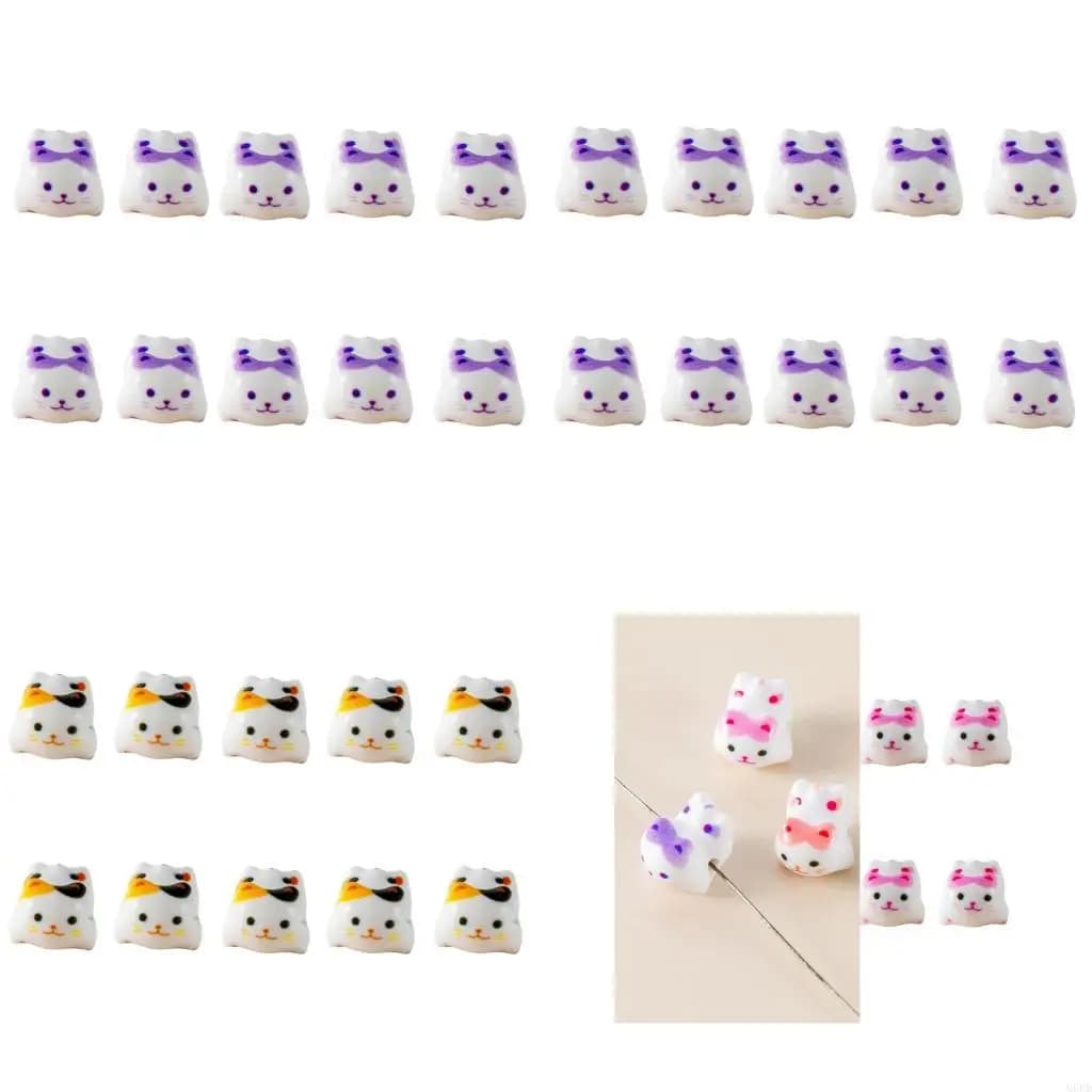 Deliziose perline Maneki Neko per progetti gioielli creativi, ideali per bracciali, orecchini e collane uniche fai-da-te
