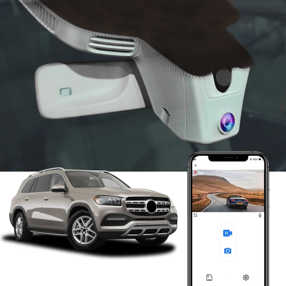 Fitcamx 4K Dash Cam per Mercedes-Benz GLE V167/X167 (2020-2025) e GLS X167, DVR compatibile con GLE W166/GLS X166 (2016-2025)
