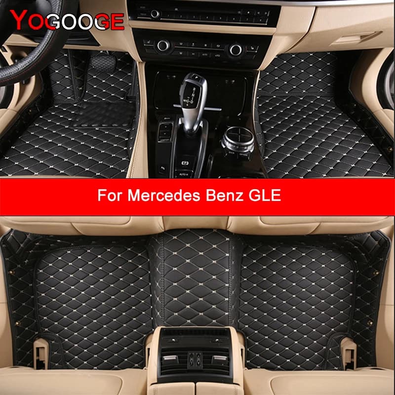YOGOOGE Tappetini Auto Personalizzati Per Mercedes Benz GLE W166 W167 GLE-Coupe C292 C167 2015-2023 Auto Tappeti Piede Coche Accessorie
