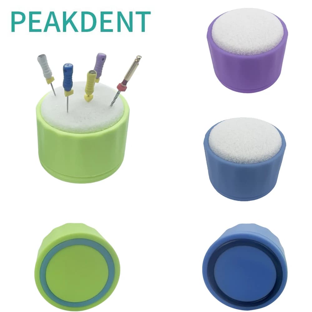 1 pcs support for round dental endo files for cleaning foam file drills support for block endo dental tools for radicular channel organizer