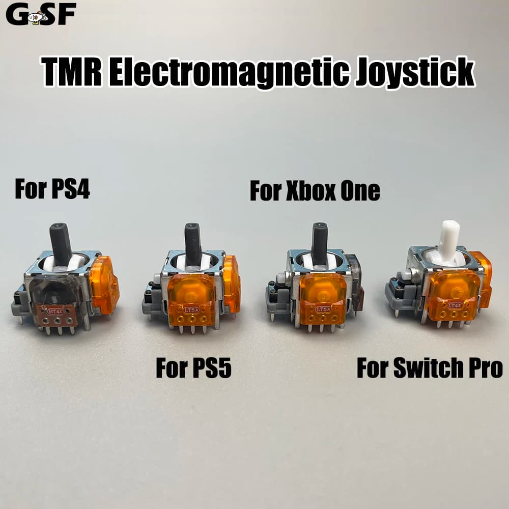 1Pc Ginfull TMR Joystick Elettromagnetico Per PS5 PS4 Xbox Controller TMR Hall Eeffect Thumbstick Joystick Per Switch Pro Gamepad