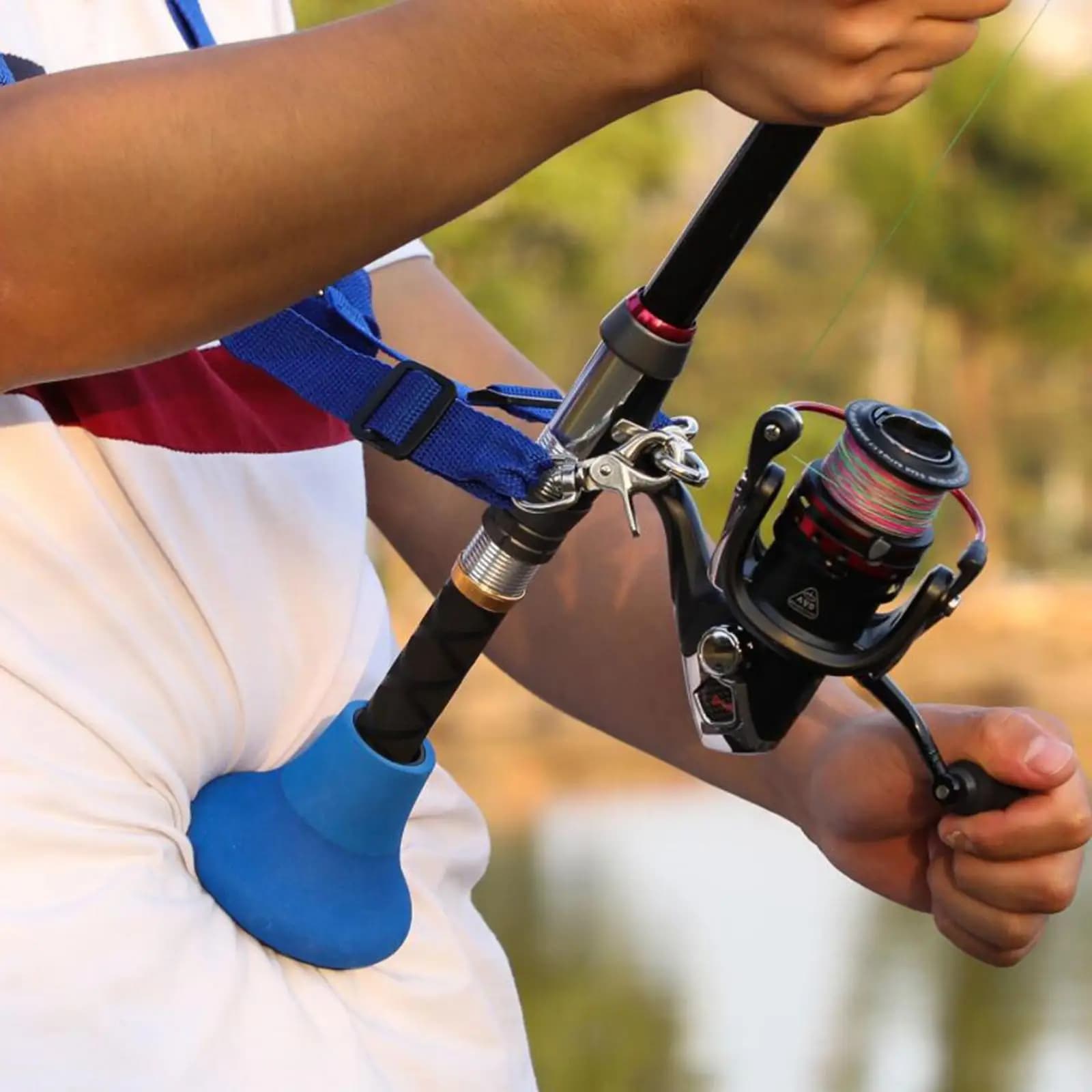 Fishing Rod Waist Holder Butt Cushion Gimbal Fishing Fighting Shock orption Outdoor Fishing Tool Accessories