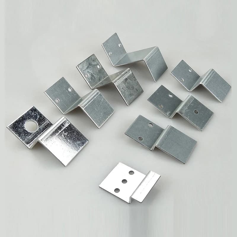 Componenti fissi di tipo Z Codice angolo trapezoidale Tenda da parete Scheda di strato angolare in ferro Supporto per piastrelle in ceramica Componenti di collegamento