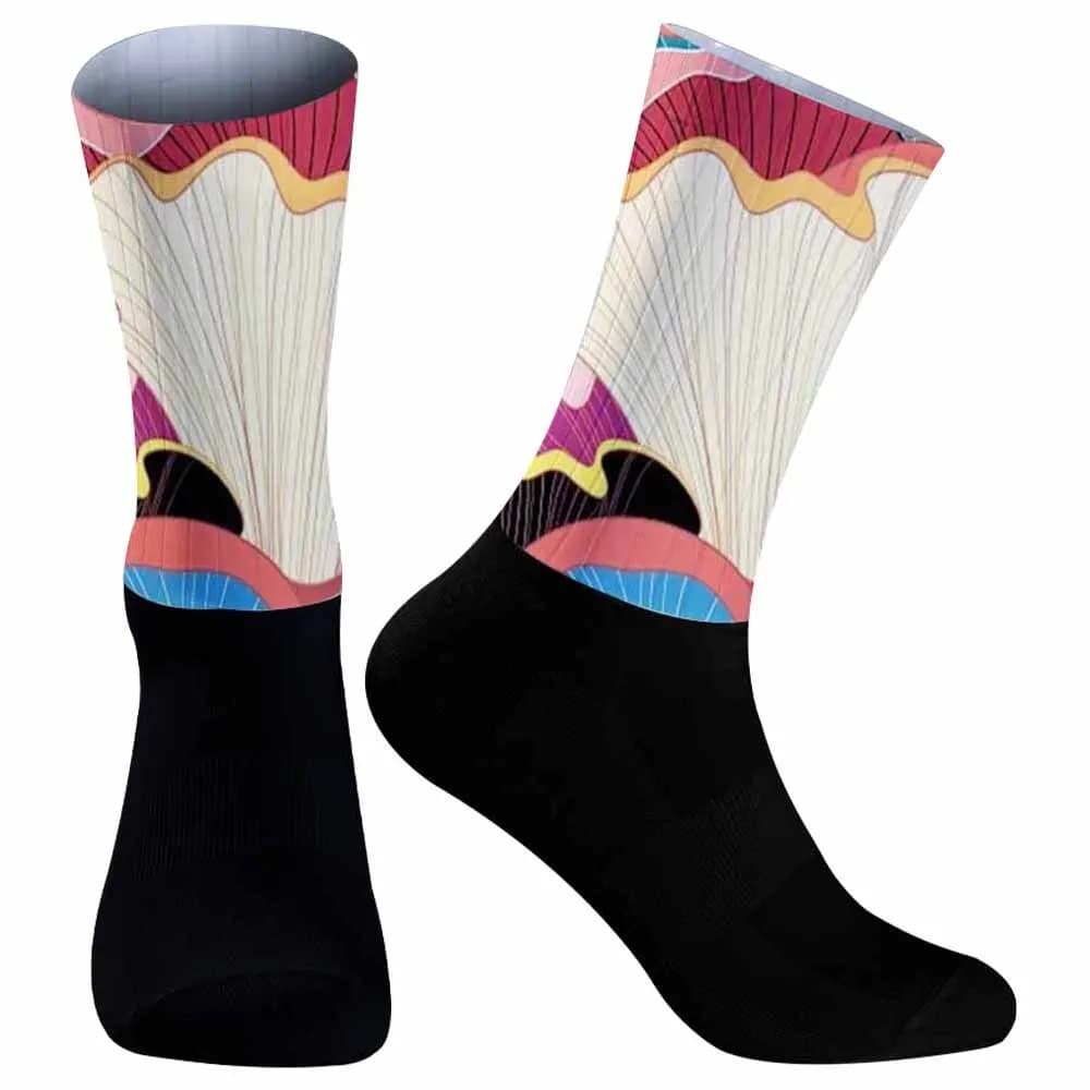Women's Bike Socks for Men's Bicycle Sports New Summer Air Socks Cycling Socks Whiteline