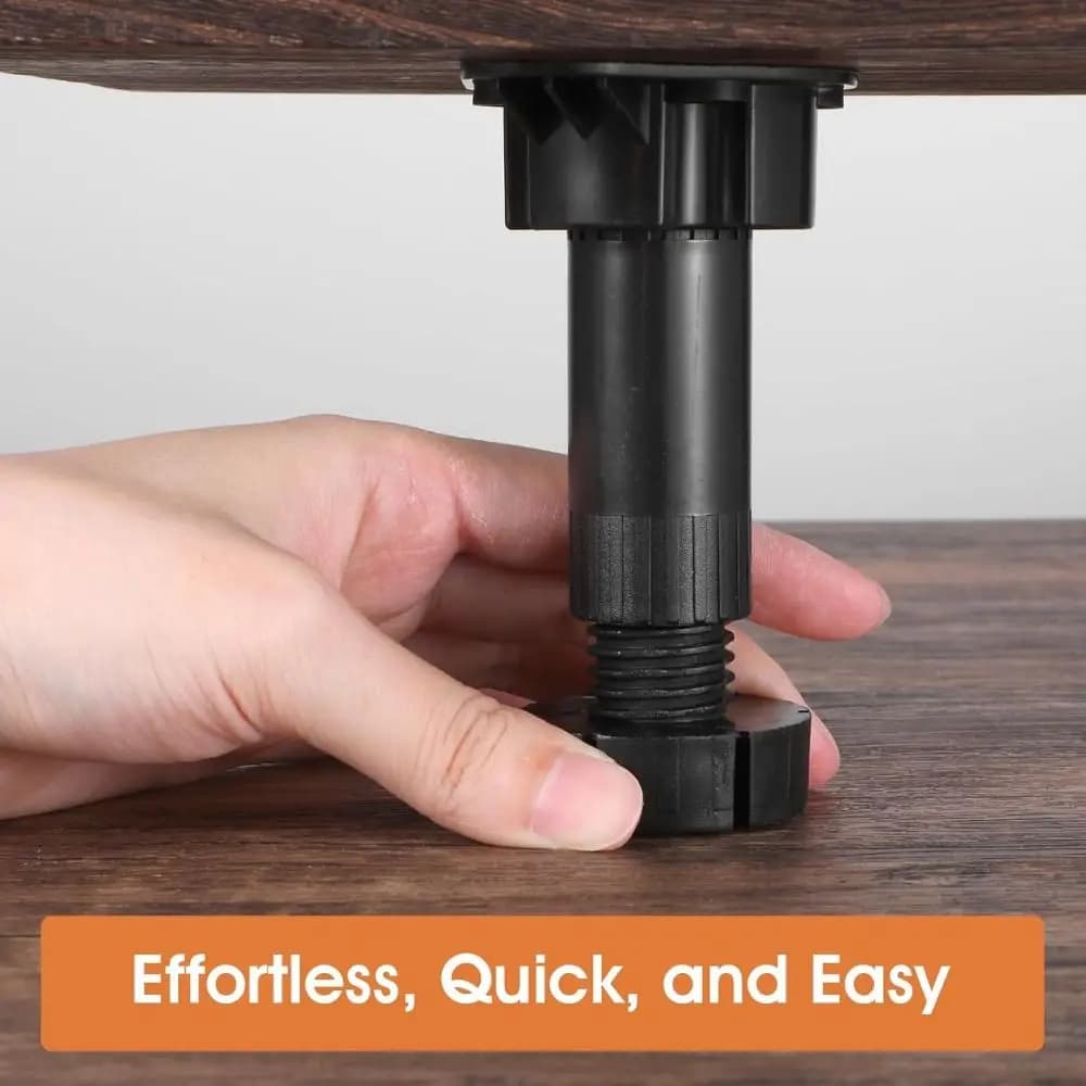 Adjustable Height Furniture Leveler Legs Universal Sturdy Cabinet Levelers Enhanced Stability Durable Cabinet Legs
