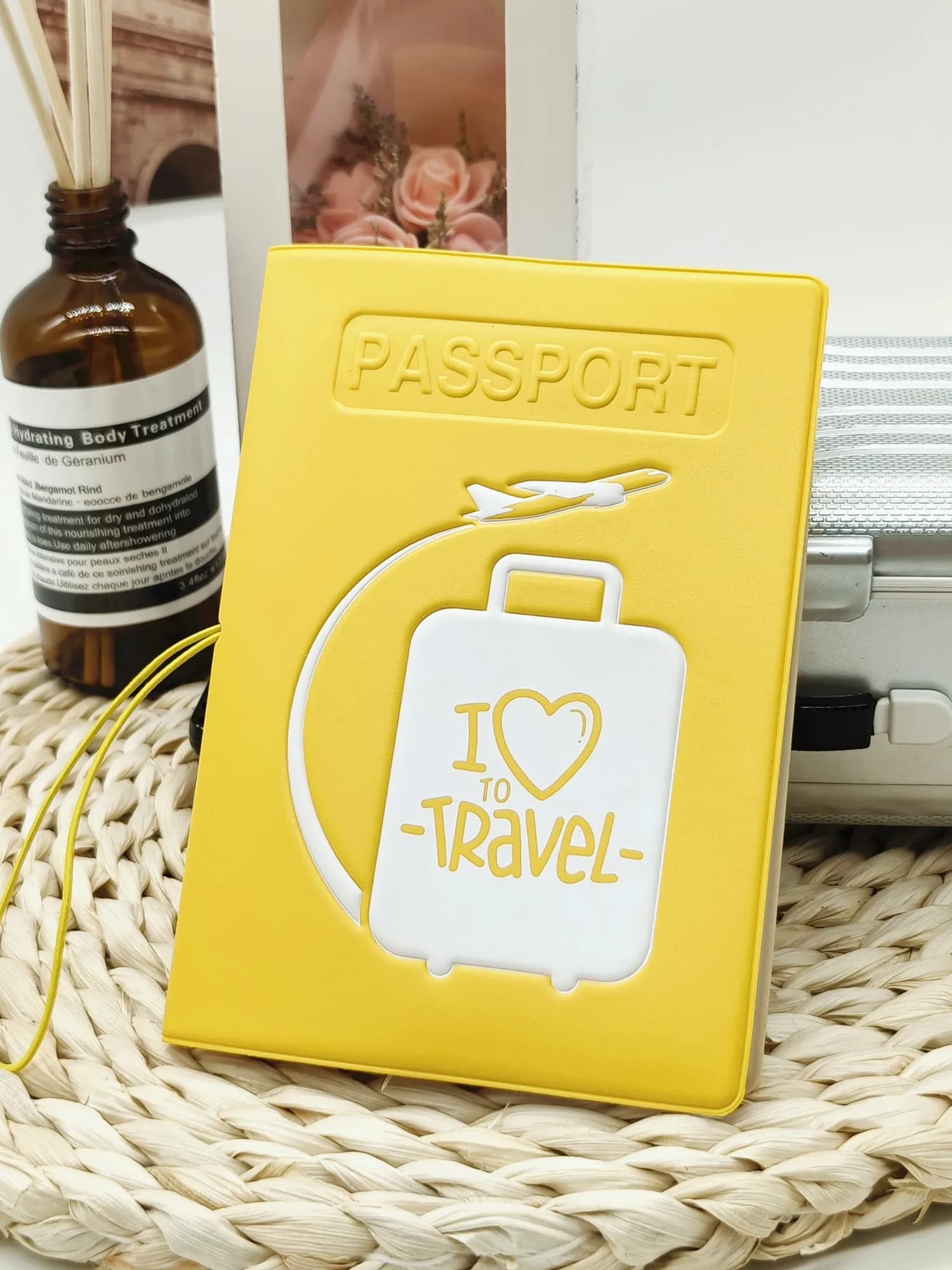 1 Pezzo Porta Passaporto Creativo 3D 'I Love To Travel' Accessori da Viaggio per Voli per Donne o Uomini per Studenti