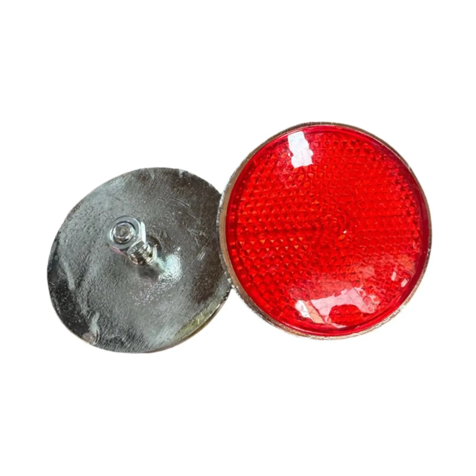Durable Plastic Red Reflective Warning Reflector Night Safety Mirror for Motorcycle and E Bike