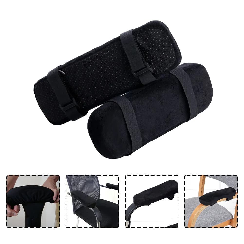 2 Pieces Bearings for Arms Chair, Mirrors, Soft and Confortuous, Support for Relieving Pressure, for Office, Gaming, Wheelchair, Home