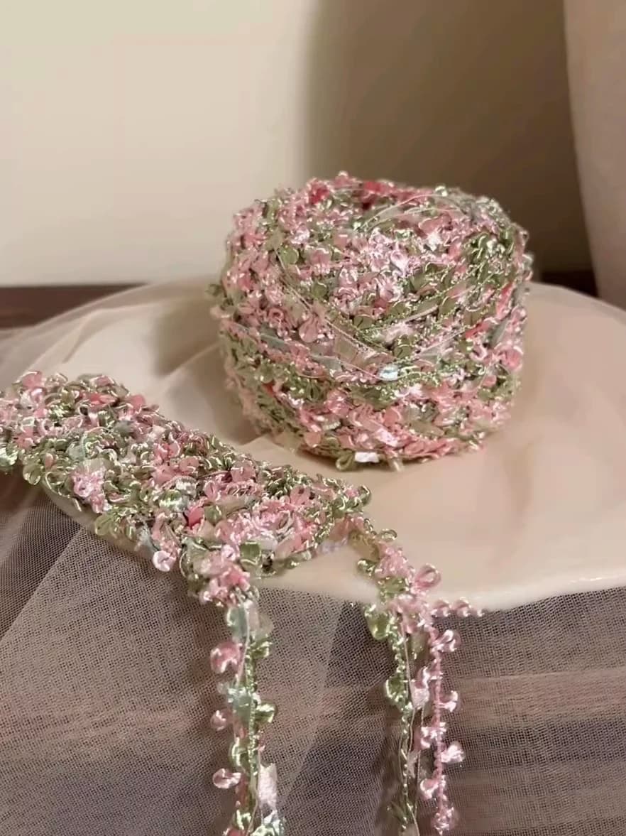 1pcs pink highlight characteristic hand mixed yarn Hand woven DIY bags,accessories,crochet hooks,knitting thread