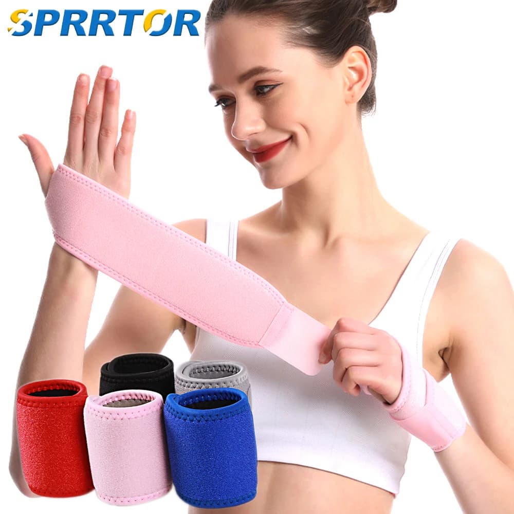 Tutore per polso per tunnel carpale, tutore di supporto per polso regolabile per artrite e tendinite, fascia di compressione per polso per alleviare il dolore
